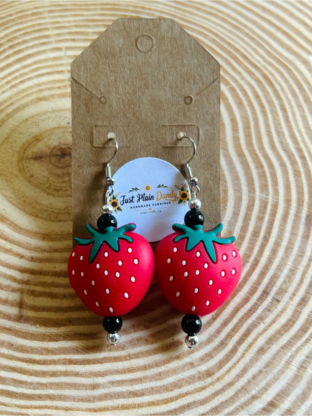Cute Strawberry Dangle Earrings Kawaii Fruit Statement Jewelry Summer Gift